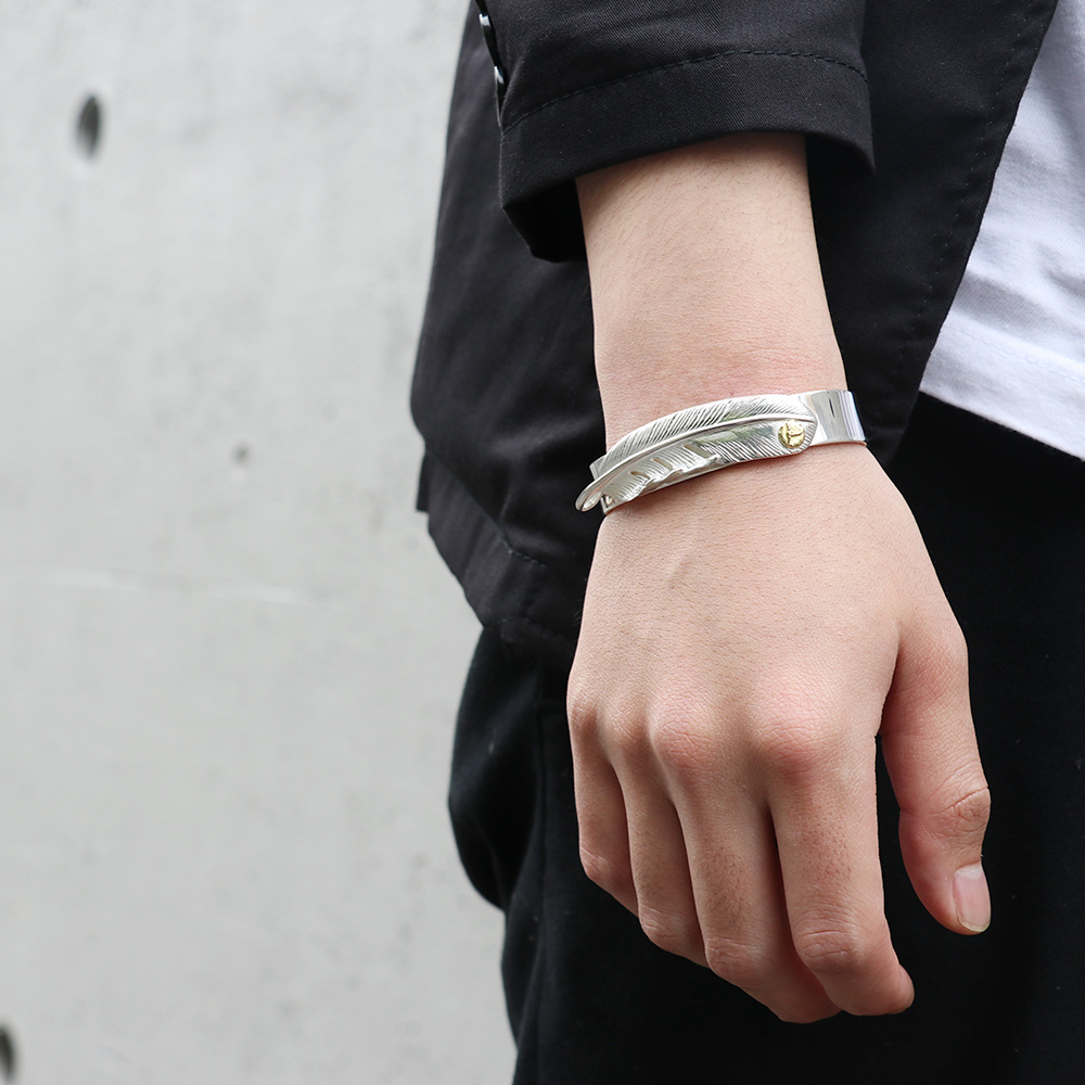 TADY&KING特大SVフェザー平打ちバングルK18ロングホーン ALL ITEM