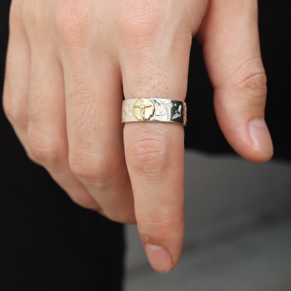 TADY&KING[ORDER ITEM]【特注サイズ25号～30号】アラベスク平打ち