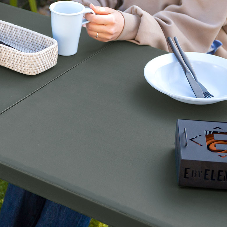 アウトドアテーブル 折りたたみ 4人掛 W 122 × D 60 cm プラスチック