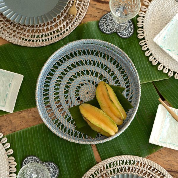 トレイ トレー ラウンドトレイ ラタン製 ボウル かご カゴ 収納