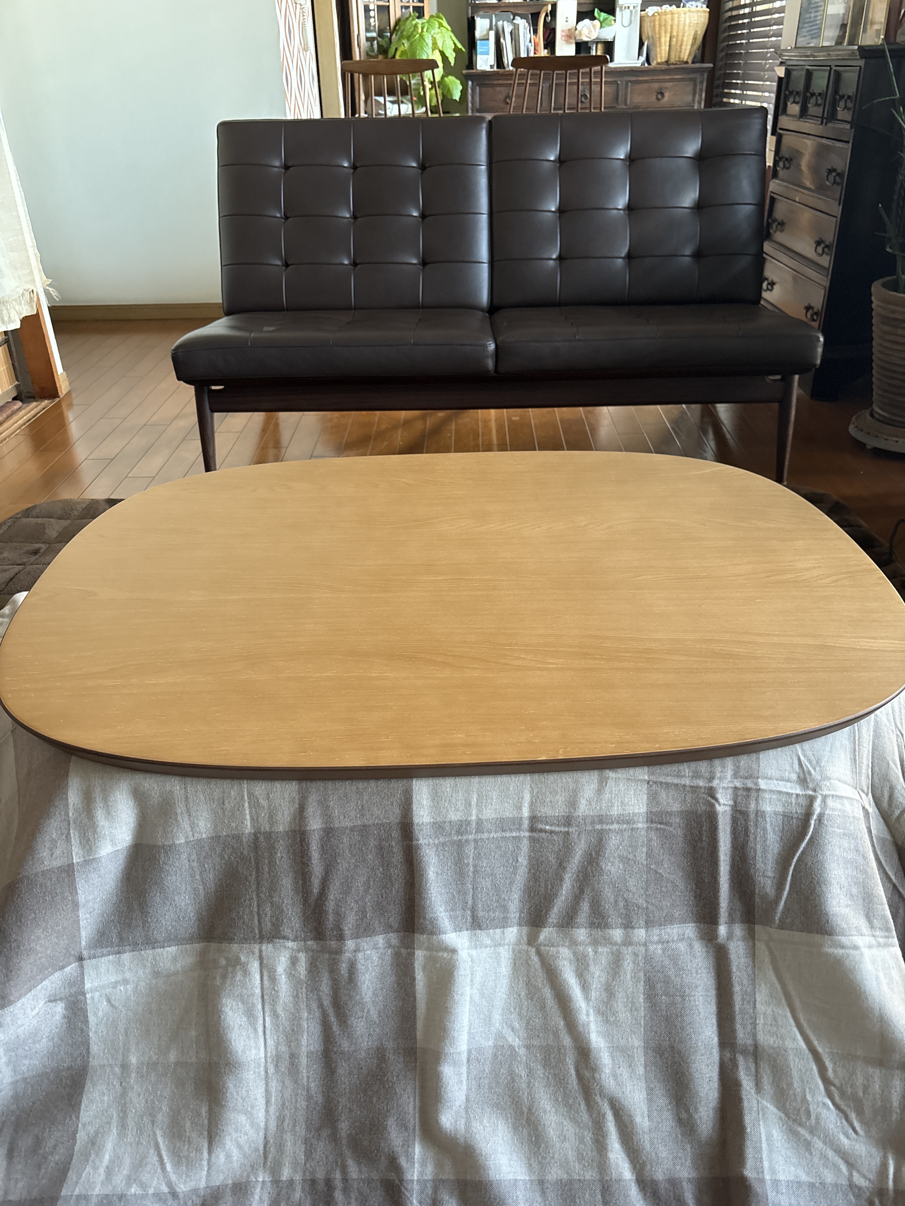 MUJI 無印良品 タモ材 楕円形 大型こたつ 電源コード新品 楕円こたつ