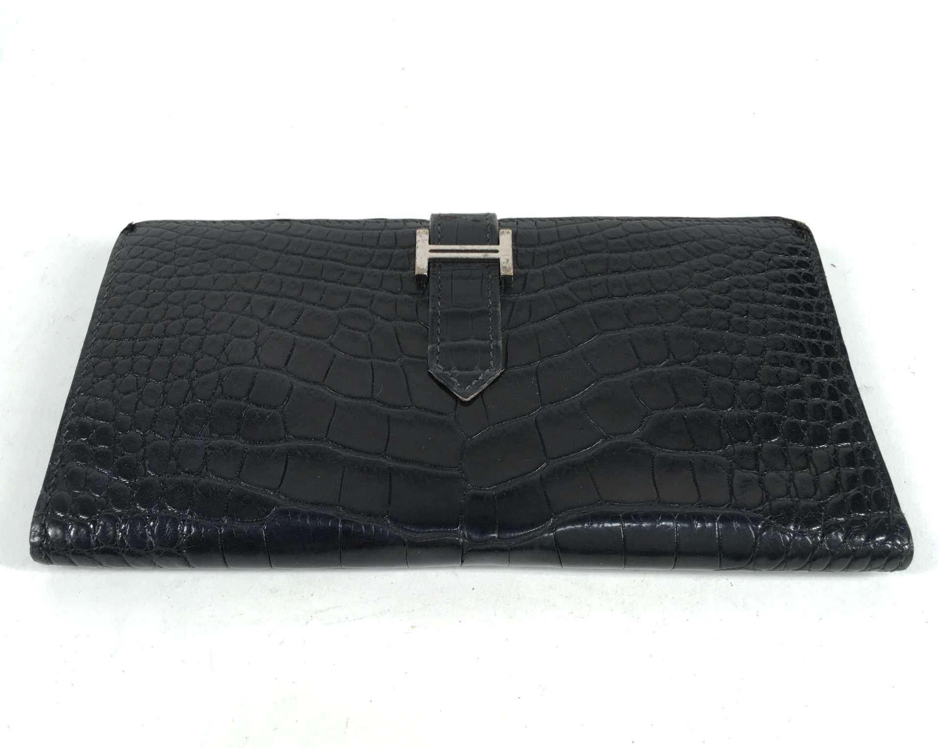 HERMES／エルメス べアン クロコレザー（アリゲーター） 長財布の修理