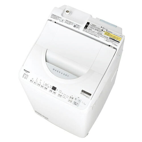 楽天市場】シャープ SHARP 縦型乾燥洗濯機 ES-TX8J-W | 価格比較