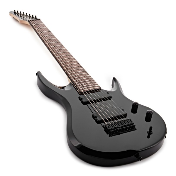 G4M 529 Electric Guitar, 8-String, Jet Black at Gear4music