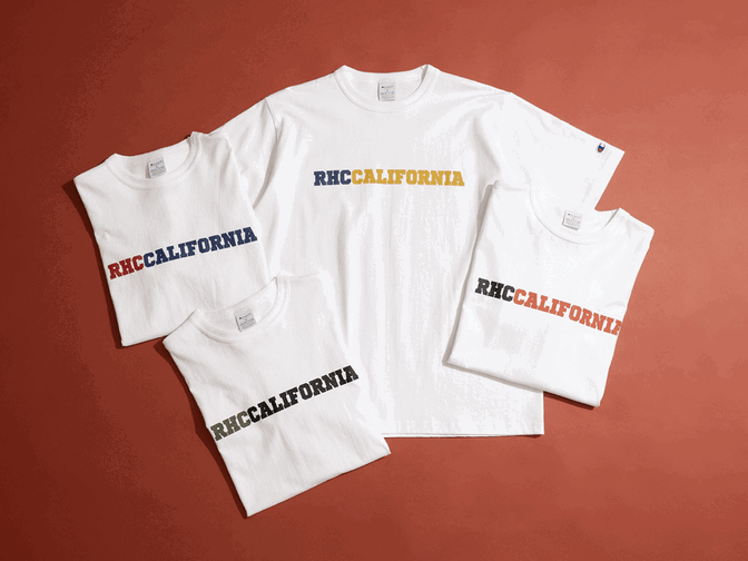 Champion for RHC Men CALIFORNIA Tee 7.12(Sat) New Arrival | RHC