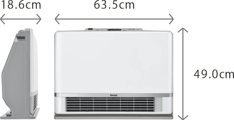 温水ルームヒーター（床置移動型） － リンナイ