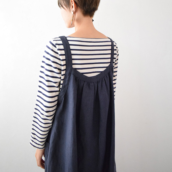 チャレンジ】No.135 ギャザーサロペット | 生地と型紙のお店 Rick Rack