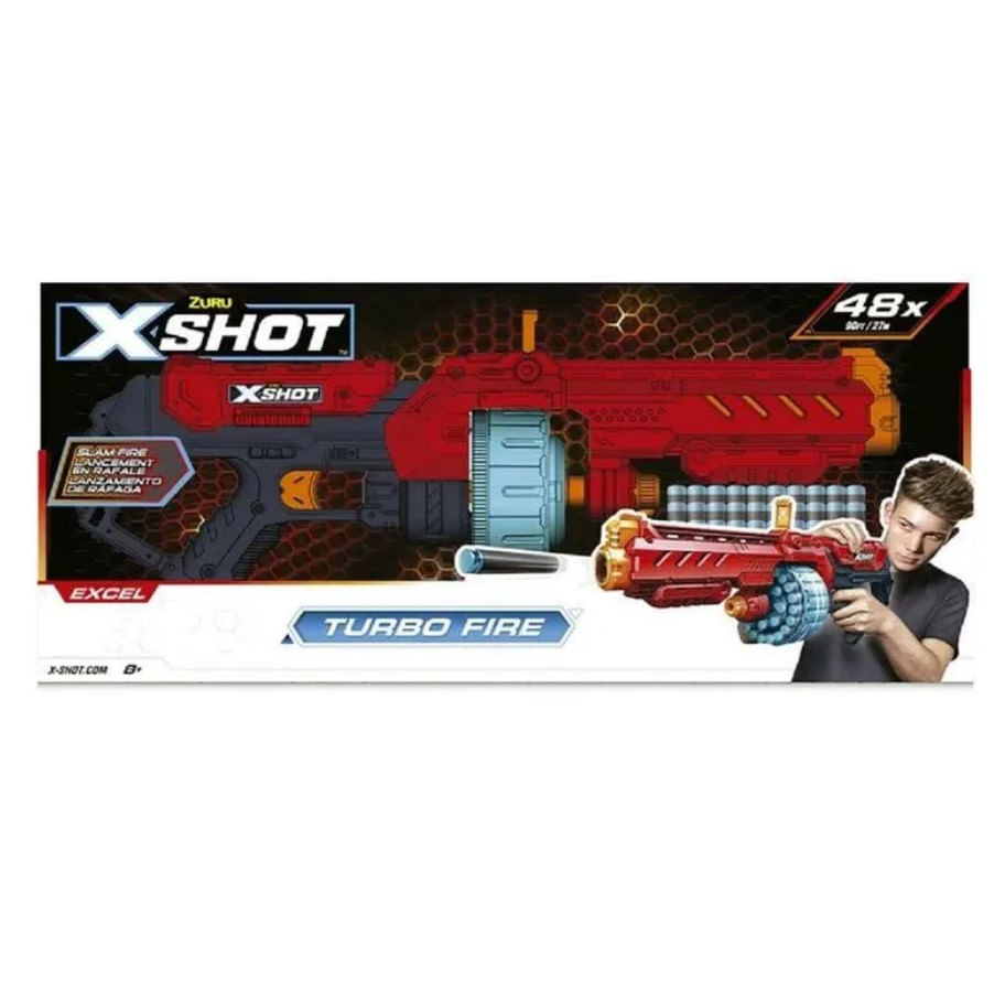 X Shot Lançador Turbo Fire - Candide 5721 - Ri Happy