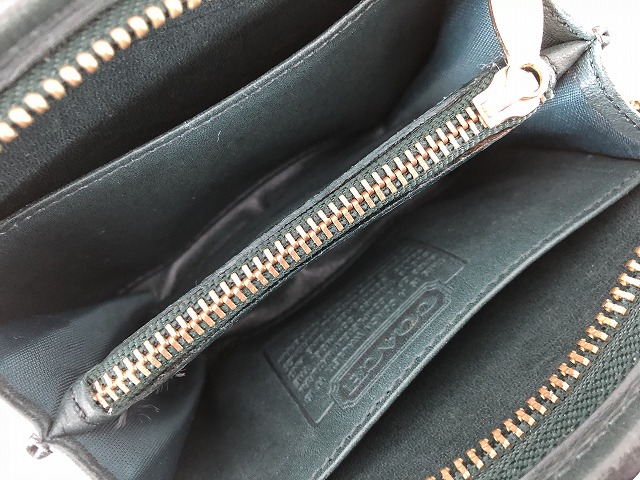 オールドコーチ OLD COACH レザーウォレット 小銭入れ ダークグリーン