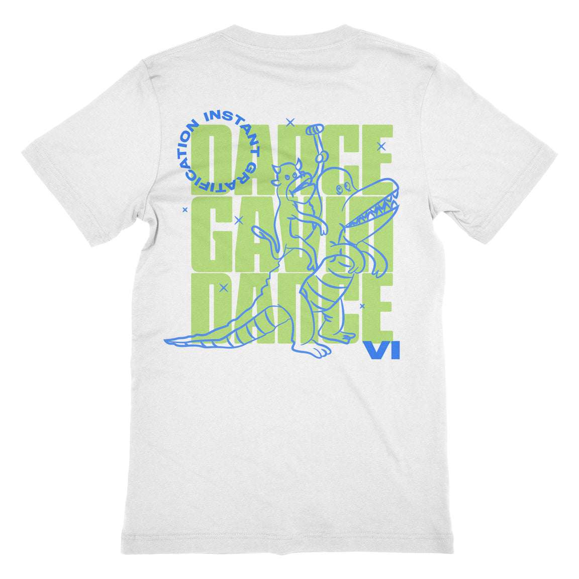 Instant Gratification | Dino White T-Shirt – Rise Records