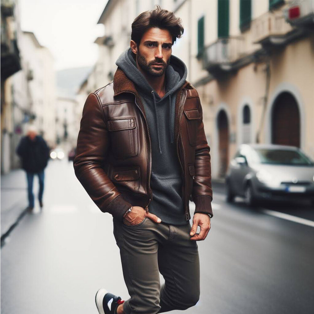 ブラウンのレザージャケットの魅力と40代の着こなし術 コーデ