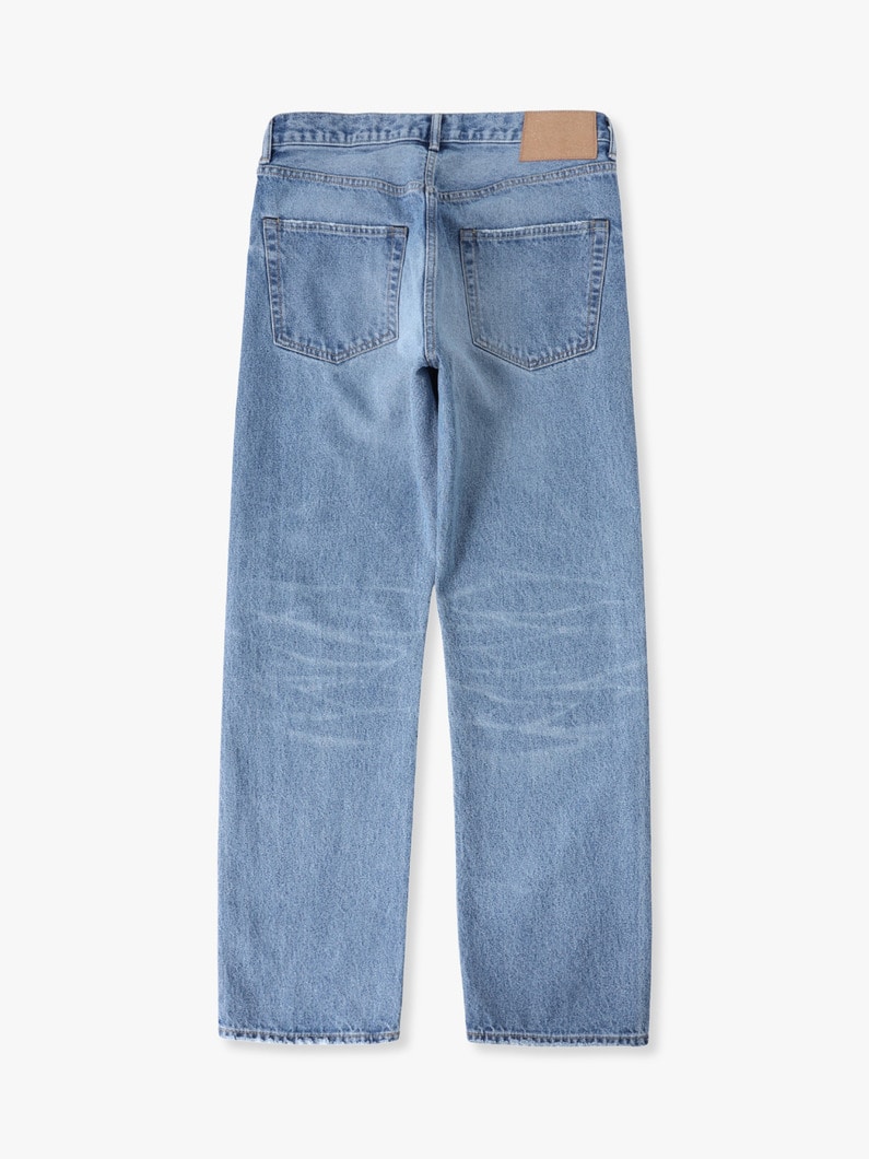 リサイクルコットン ユーズド ストレートフィット デニムパンツ｜Ron