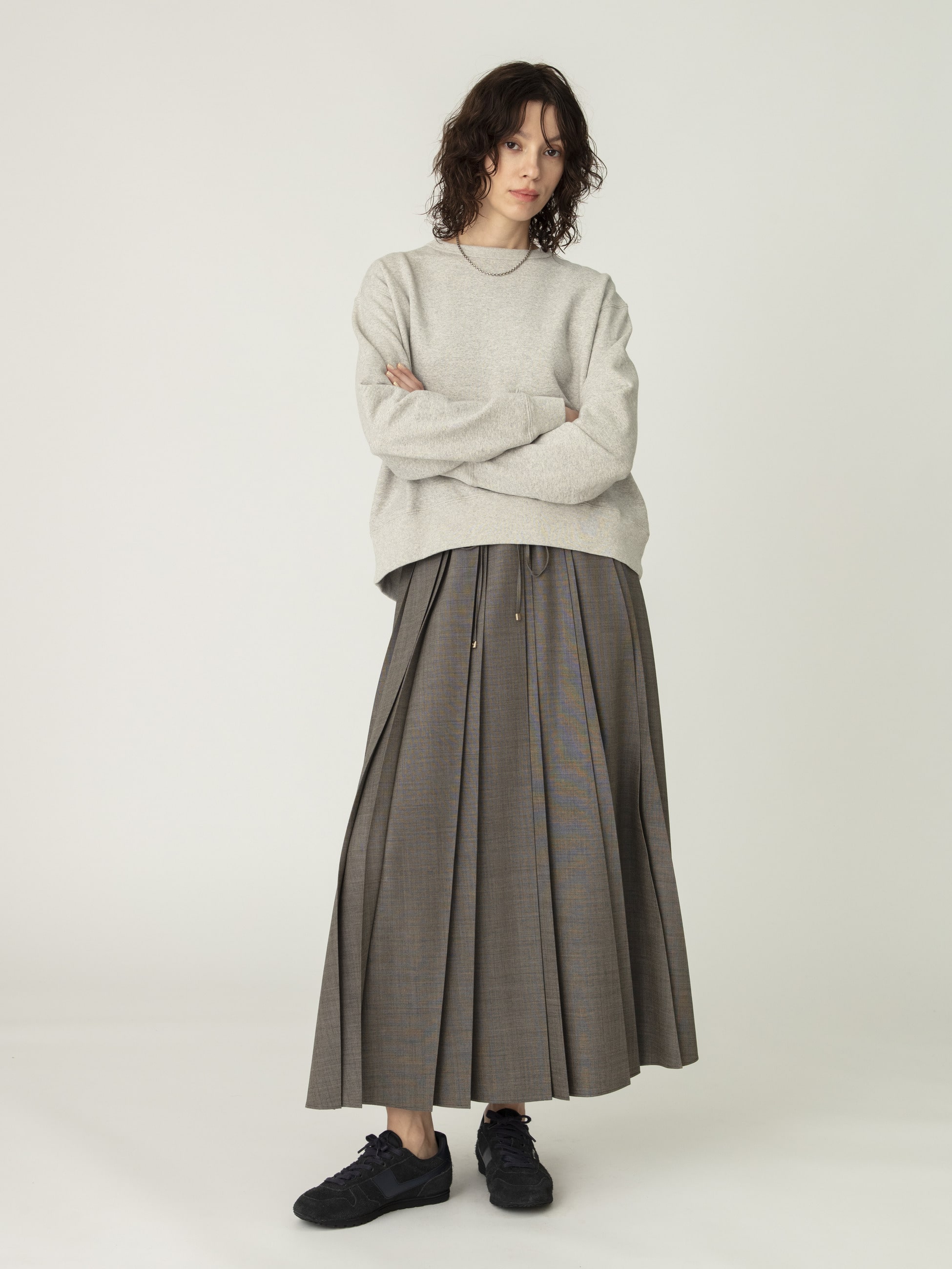 ドライシャンブレー スカート｜ebure(エブール)｜Ron Herman