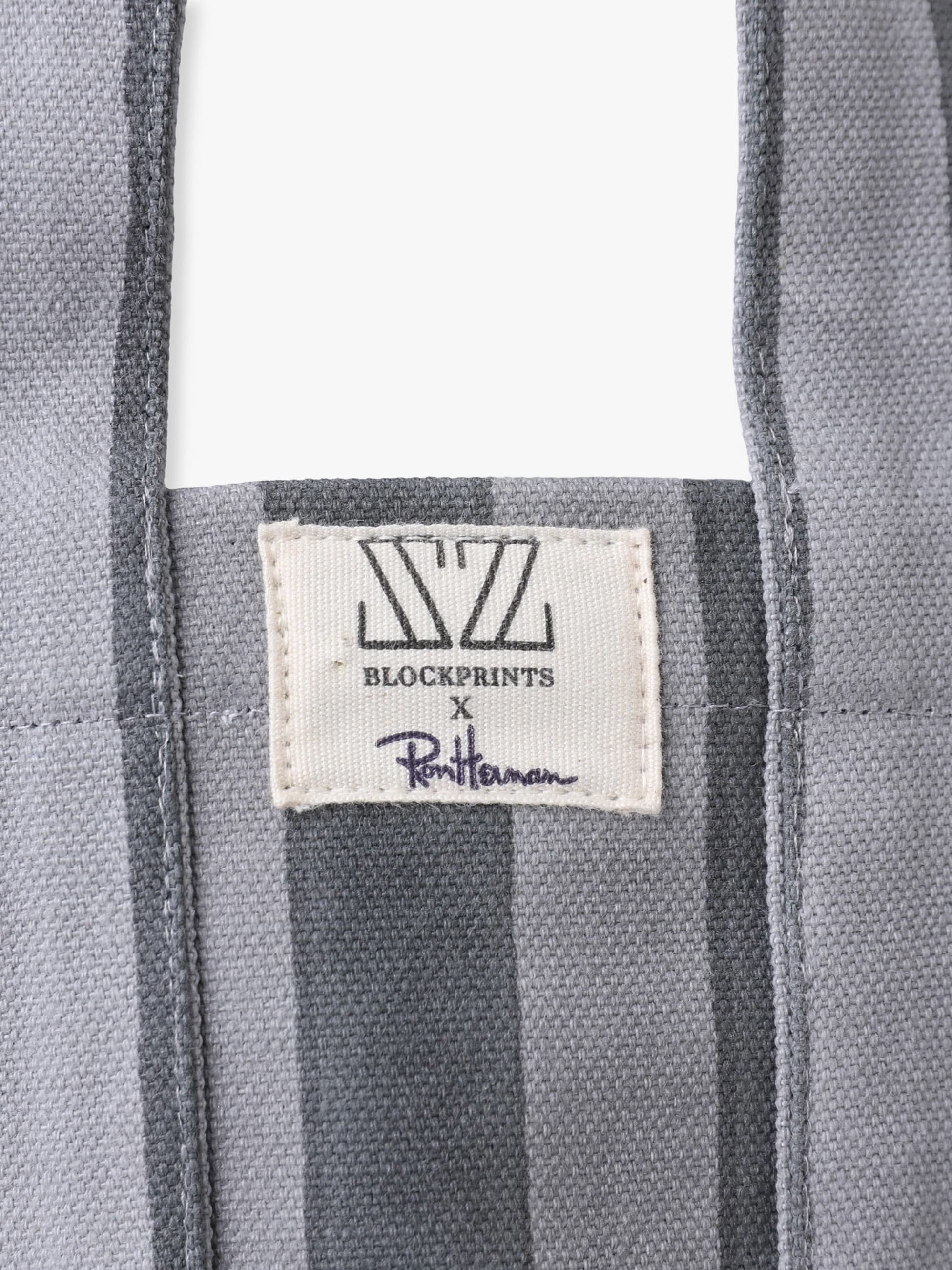 ミニ メイン トート（ワイドストライプ）｜SZ BLOCKPRINTS(エスゼット