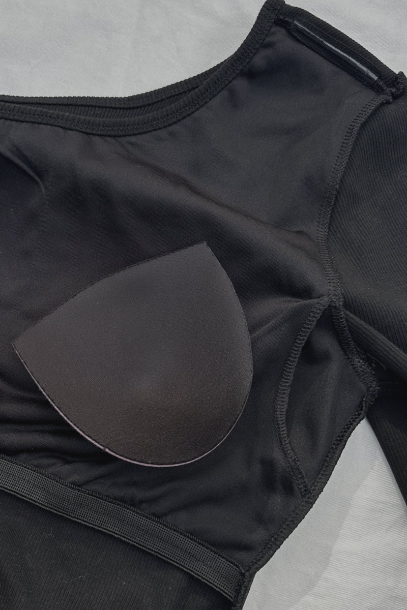 room306 CONTEMPORARY / One-shoulder Rib Bodysuit