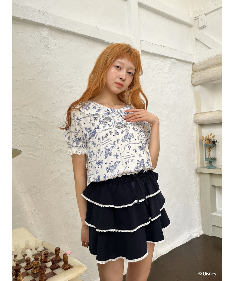 Disney】ふしぎの国のアリス/トワル・ドゥ・ジュイSTYLEフリルブラウス