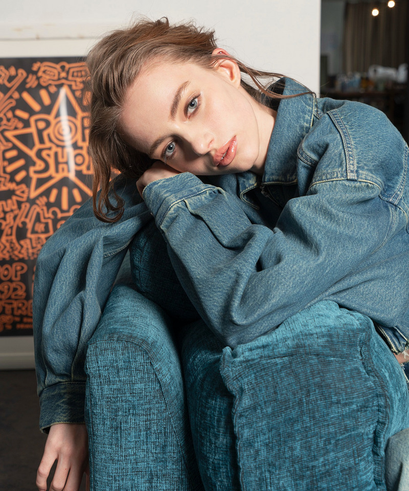 3Dポケットデザインデニムショートジャケット｜SPIRALGIRL スパイラル