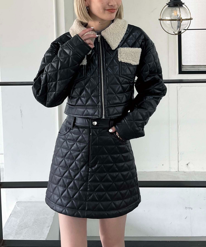 キルティングミニスカート｜SPIRALGIRL スパイラルガール 商品詳細