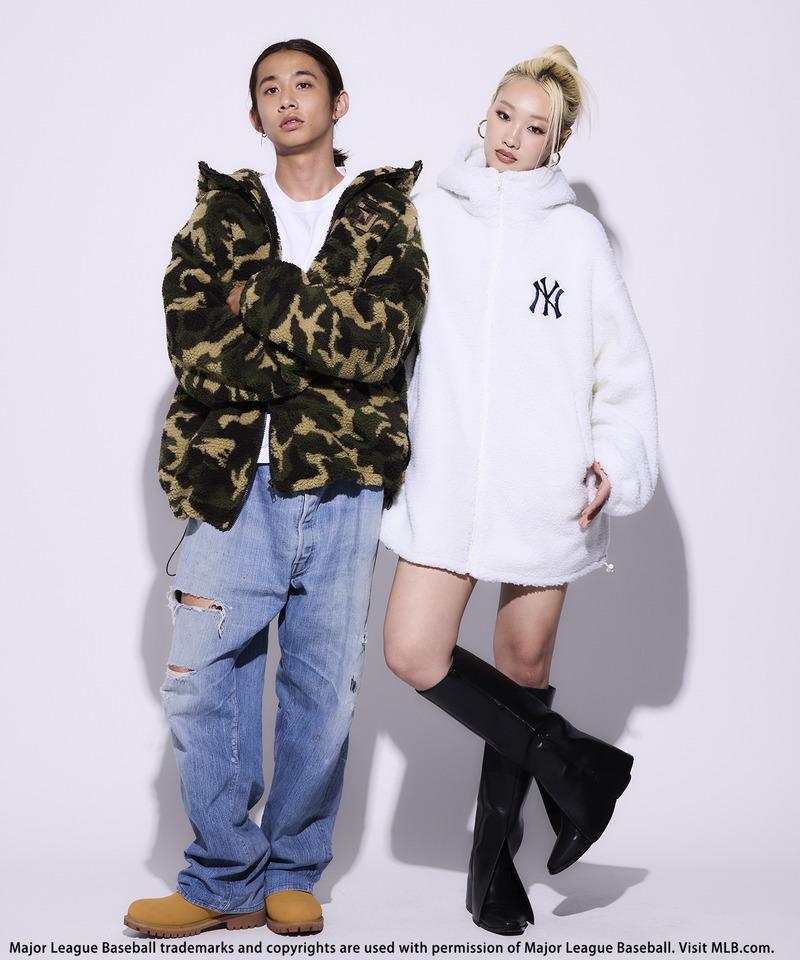 MLB】ZIPフーディーボアブルゾン｜BACK TO THE FIELD バックトゥザ