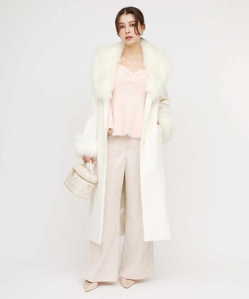 Rady rady エコファーPコート オフホワイト 新品 rady エコファーP