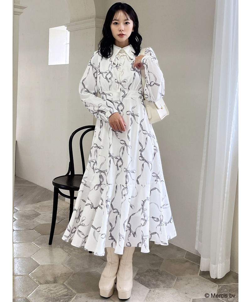 miffy 襟付きフレアマーメイドワンピース｜MIIA ミーア 商品詳細