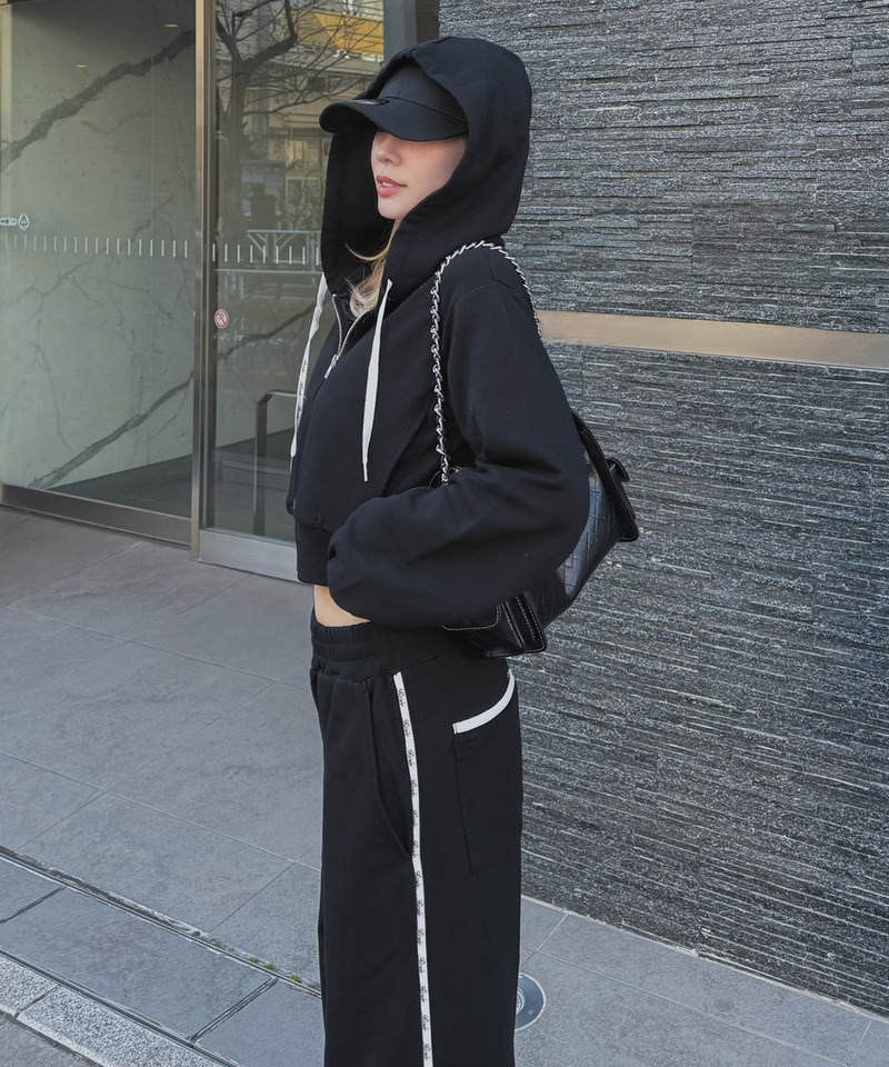 ONLINE限定/丈が選べる】配色ロゴ裏毛パーカーセットアップ｜ROYAL