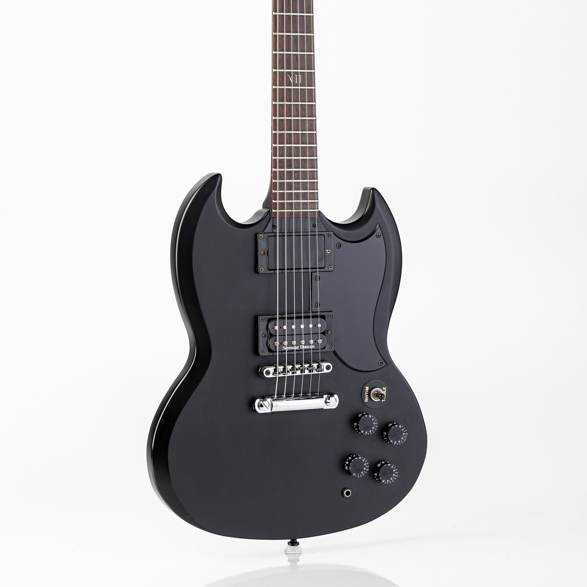 USED 2003 Epiphone SG Goth G-400 Electric Guitar - Satin Black