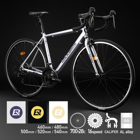 ROCKBROS ロードバイク 700×28C 16speed Dual Control アルミフレーム