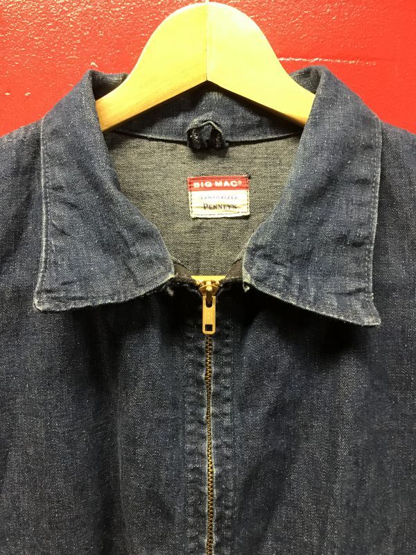 1950'S J.C.PENNEY BIG MAC DENIM WORK JACKET - ROCK-A-HULA Vintage