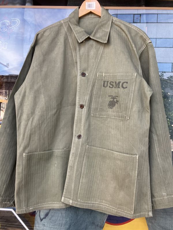 1940'S WW-II初期型 USMC P-41 HBT Utility Jacket SIZE/40-42 米軍