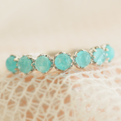 数量限定 ブラジル産 パライバトルマリン カボション リング スぺ