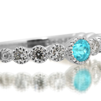 限定1本 PT900 鮮烈ネオンブルー 希少石 パライバトルマリン