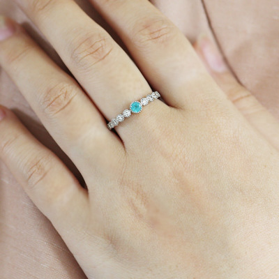 限定1本 PT900 鮮烈ネオンブルー 希少石 パライバトルマリン