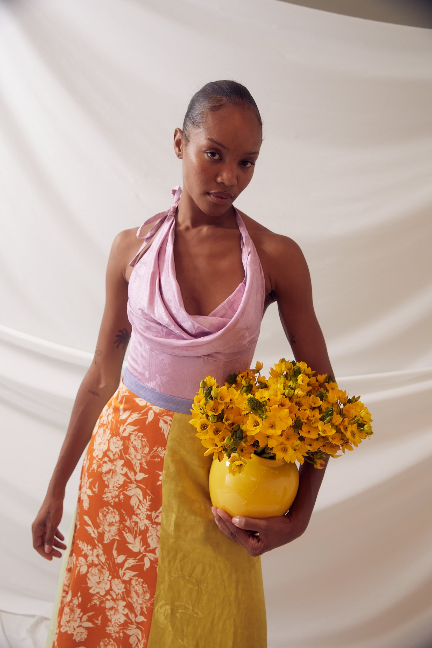 Quartered A-Line Skirt in Floral Jacquard – Rosie Assoulin