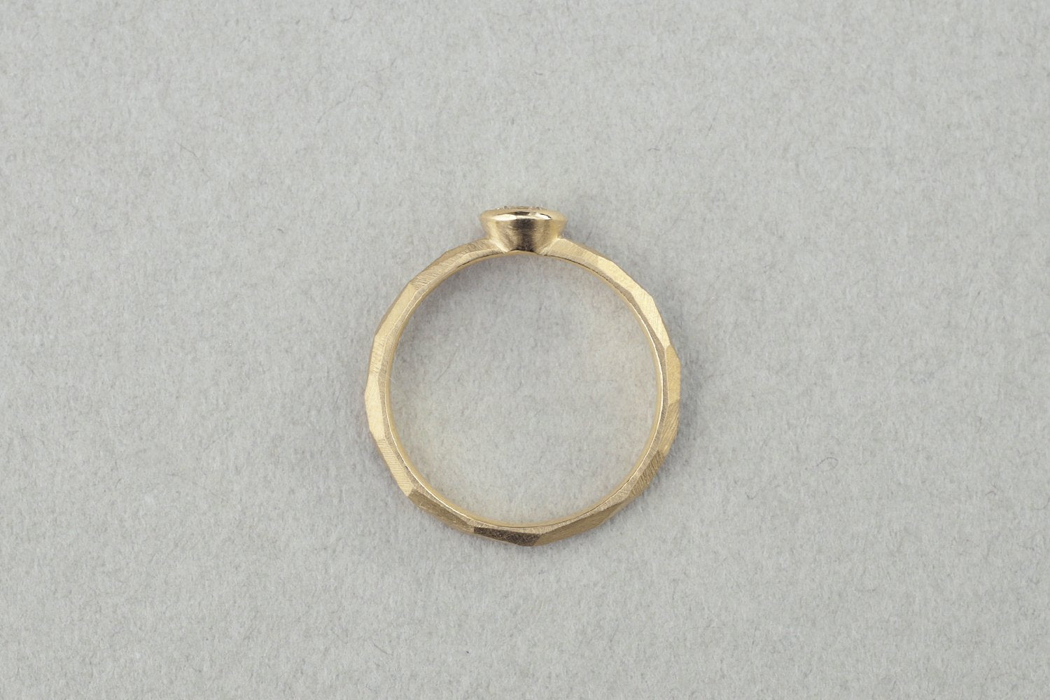 Rough cut ダイヤモンドリング 0.3ct / K18– Ryui