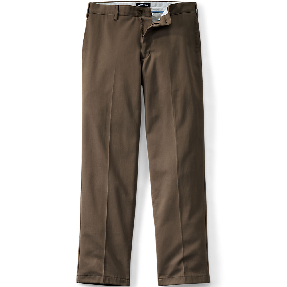 No Iron Comfort Waist Traditional Fit Chino Pant | Lands' End