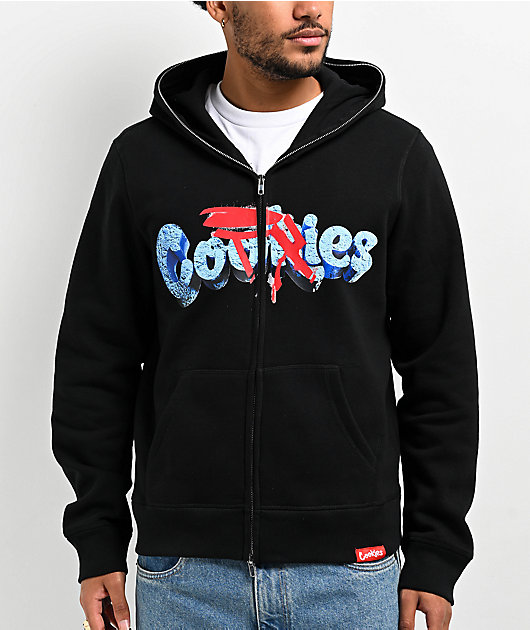 Cookies x OTXBOYZ Wave Runner Black Zip Hoodie | Zumiez