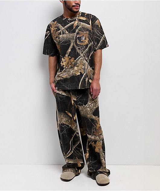 Empyre x Realtree Edge Black Camo Baggy Sweatpants | Zumiez