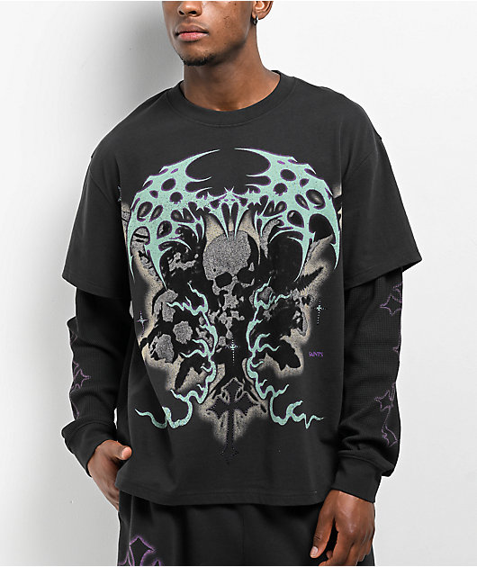 Vitriol Saint Black 2fer Long Sleeve T-Shirt | Zumiez