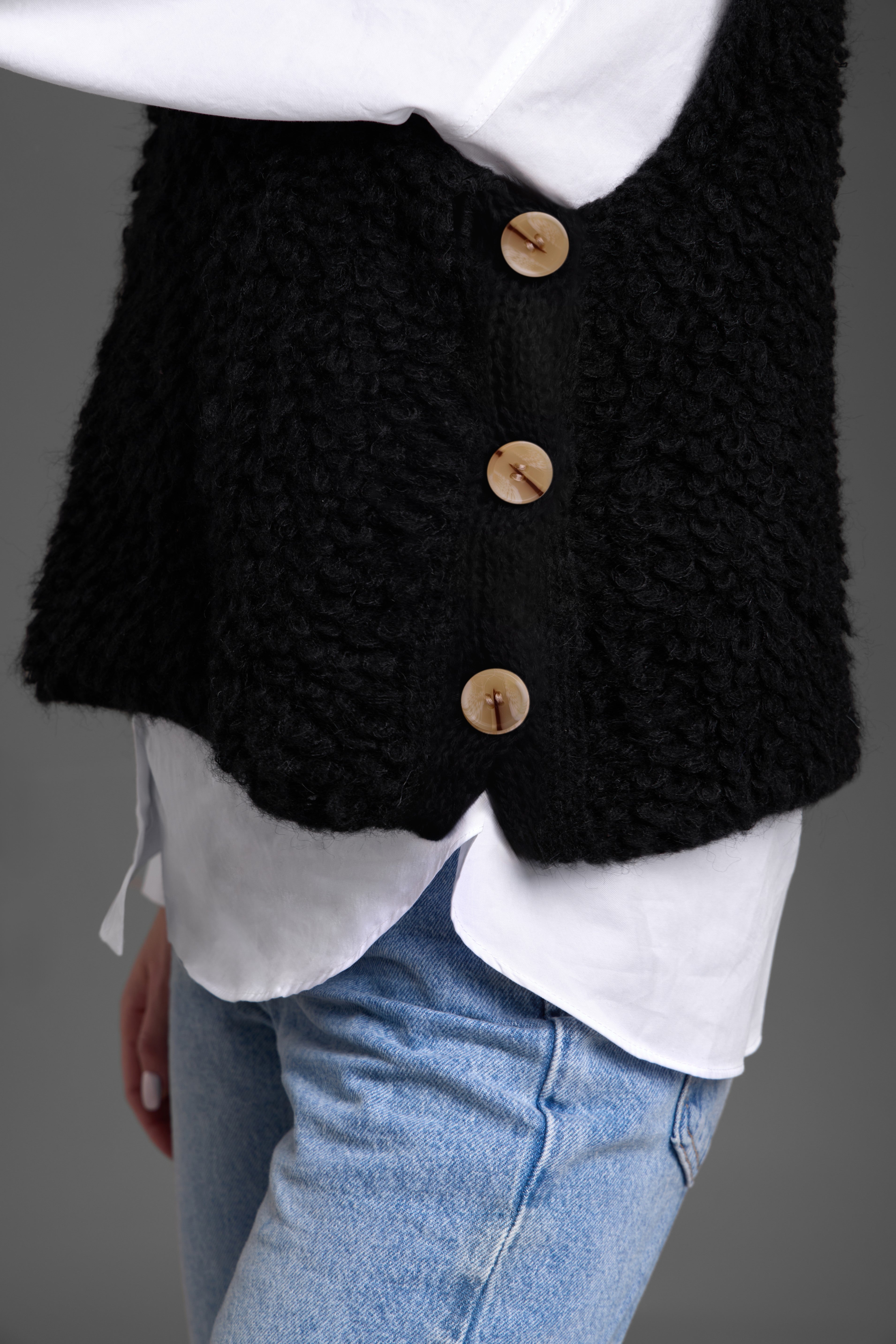 Looped Knit Sweater Vest – SAACHI