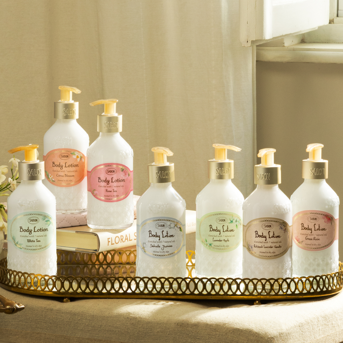 ボディローション(ボトル) (デリケート・ジャスミン)』 | SABON (サボン)