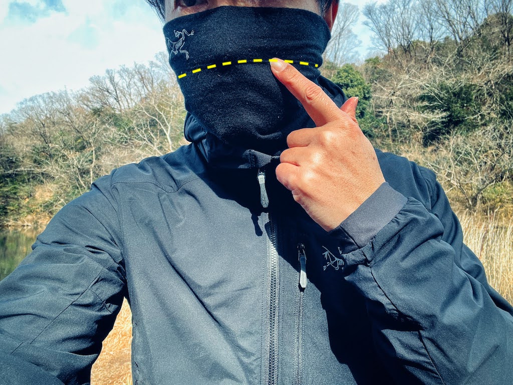 アークテリクス】22年秋冬「ローライトウエイトウールネックゲイター