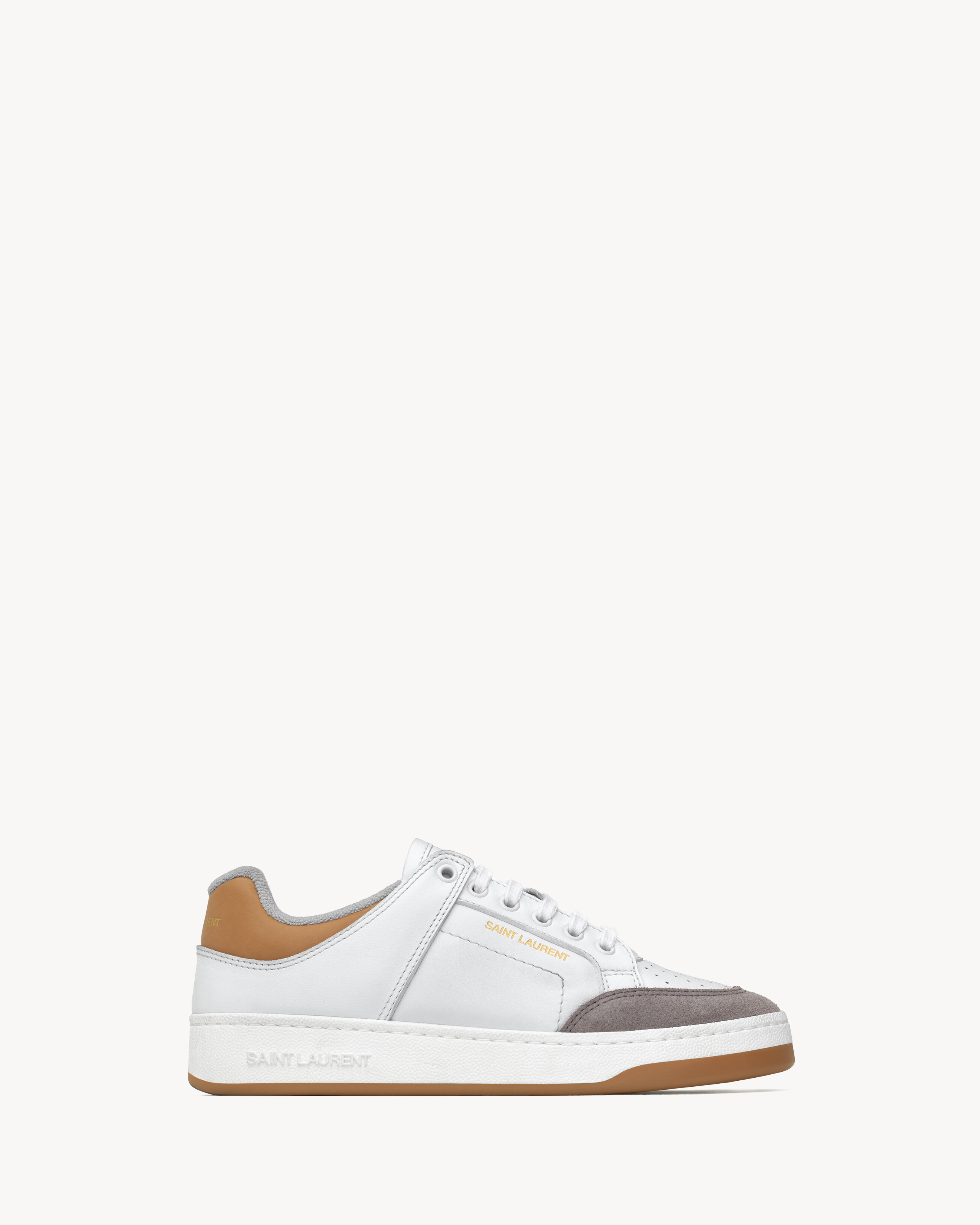SL/61 sneakers in smooth leather and suede in White | Saint