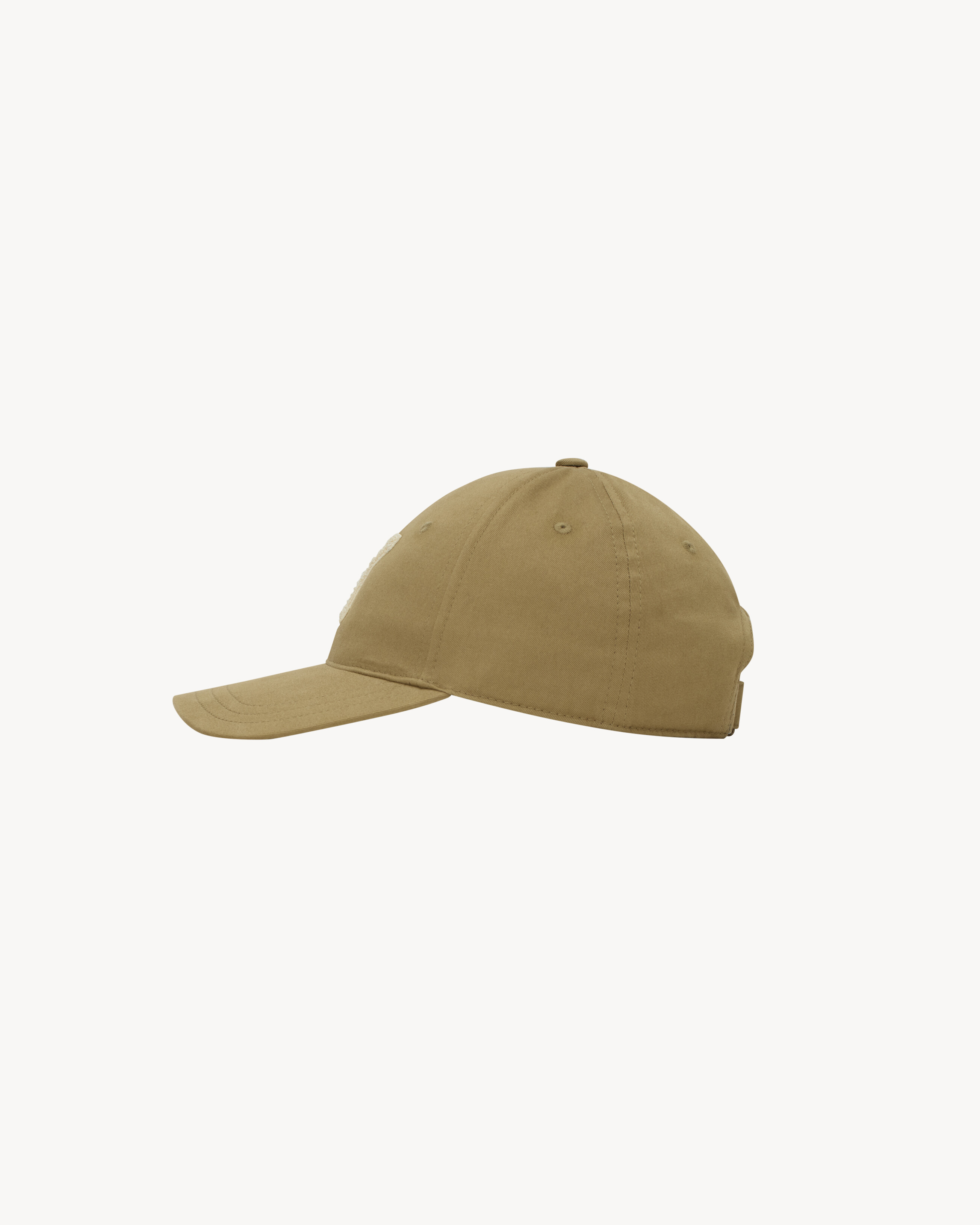 Y varsity cap in gabardine in White | Saint Laurent | YSL EN-PL