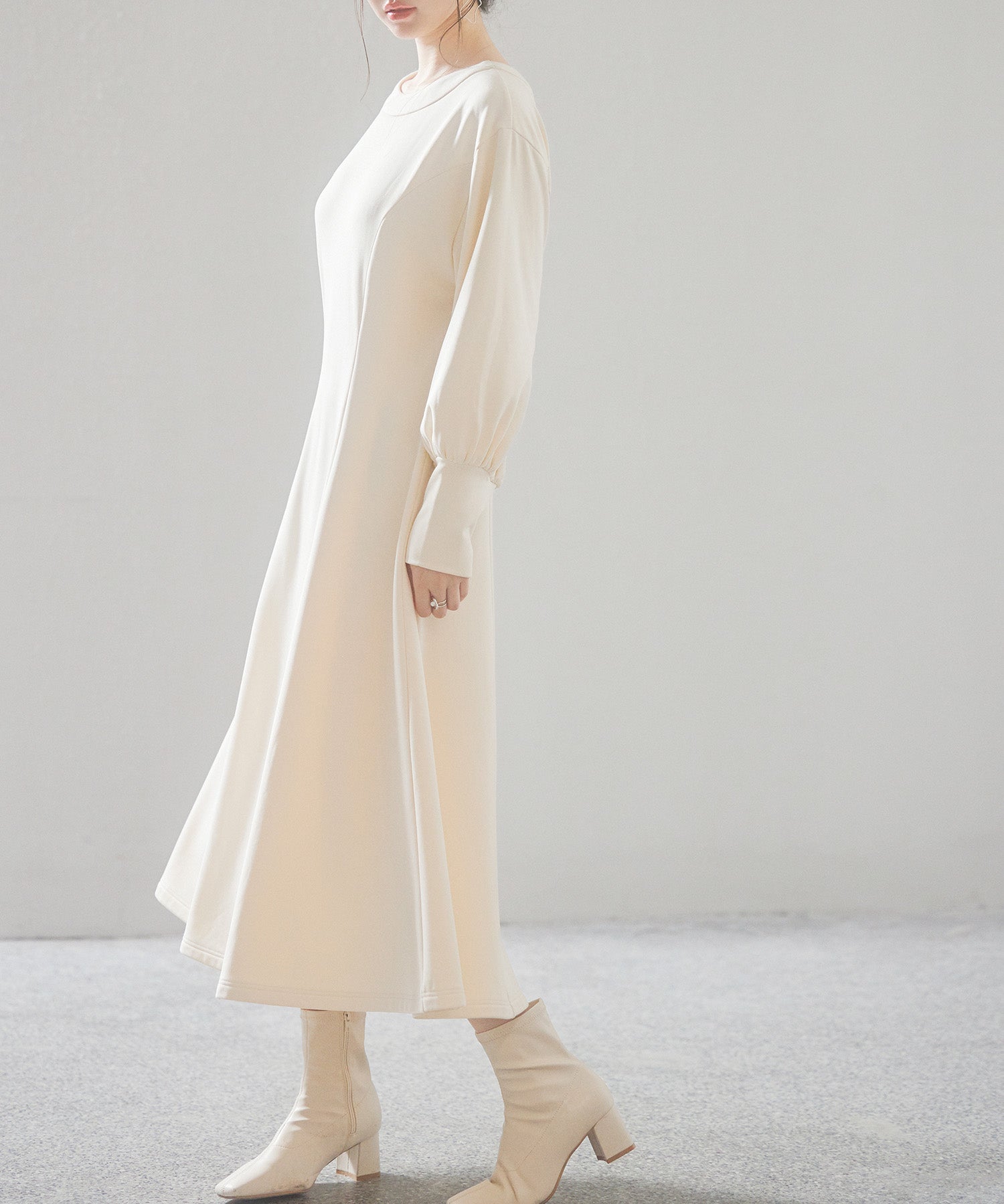 前後2way裏起毛カットソーワンピースsdp0240 アイボリー – [公式