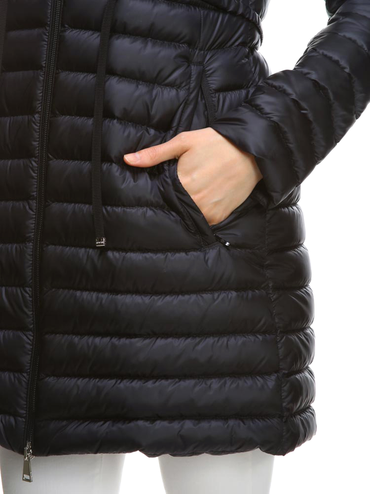 MONCLER (モンクレール) フード フルジップ ロング ダウンジャケット