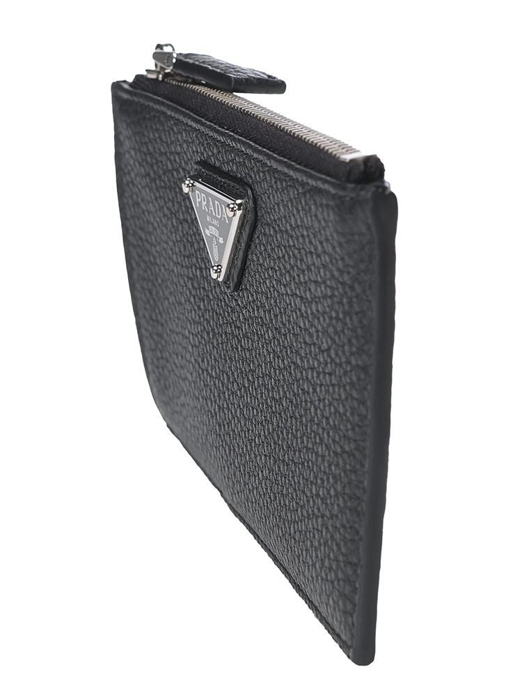 PRADA (プラダ) ファスナー付 ヴィッテロダイノレザー カードケース