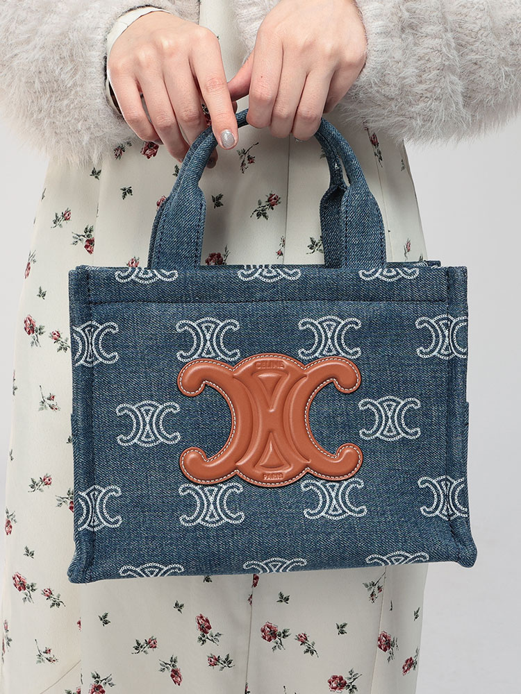 CELINE (セリーヌ) 2WAY スモール カバ タイス トートバッグ デニム