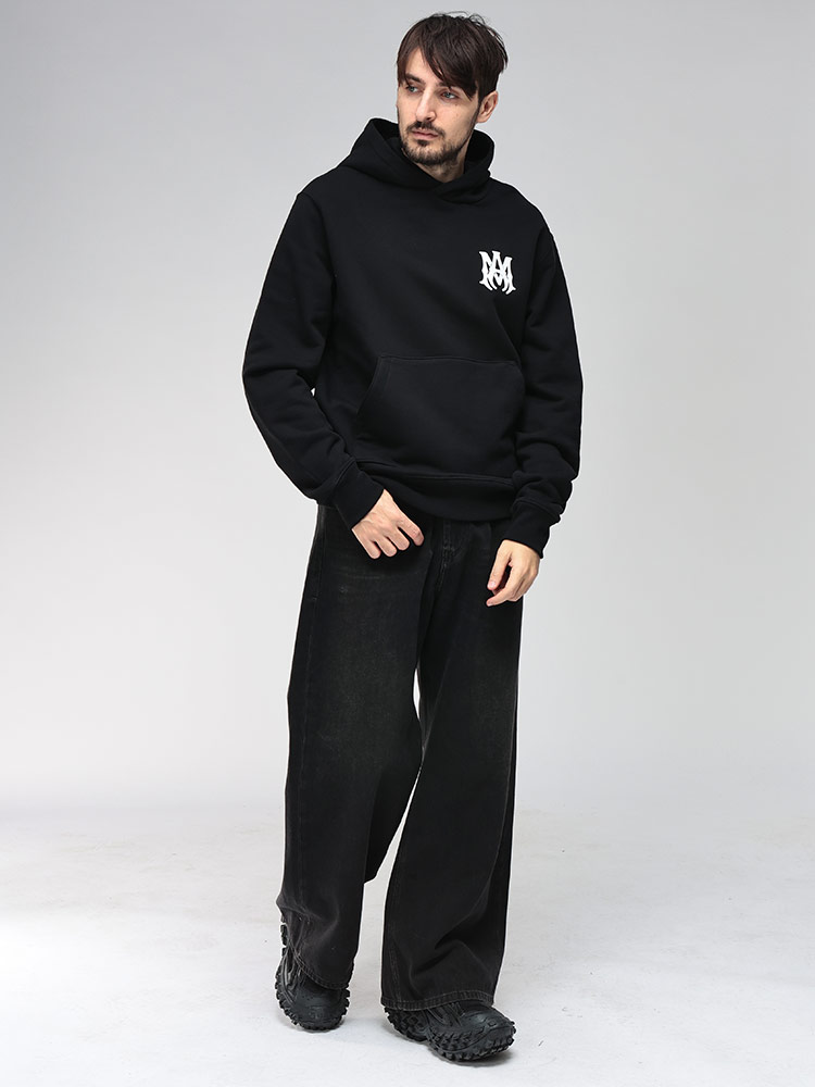 AMIRI (アミリ) ロゴ プリント ポケット スウェット プルオーバー