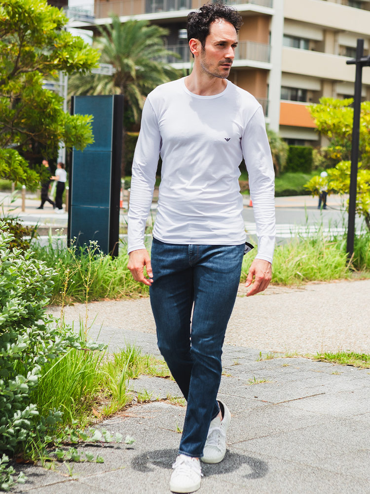 オンラインストア限定】 アルマーニ メンズ Tシャツ 長袖 エンポリオ